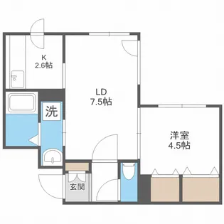 ヴェルテュ麻生【4階】の間取り