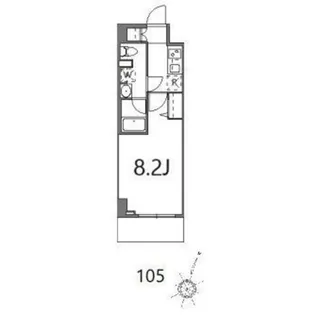 ティーステージジェイアール浜川崎【1階】の間取り