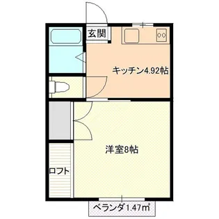 Little HouseII【2階】の間取り