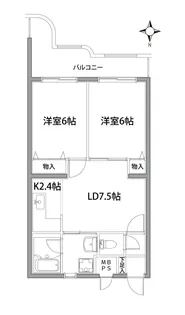 コート・プランドール【1階】の間取り
