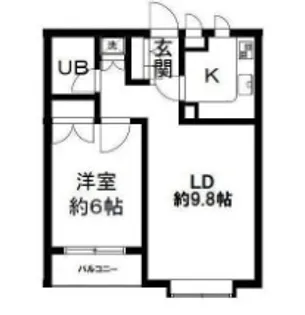 ユニハイム目黒【1階】の間取り