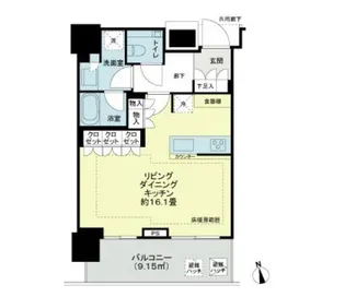 ブランズ渋谷桜丘【19階】の間取り