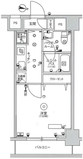 スカイコートパレス大島【9階】の間取り