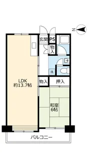 UR大開【7階】の間取り