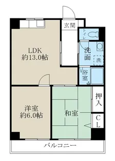 ロイヤル上大川前【7階】の間取り