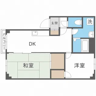 大友パークマンション【2階】の間取り