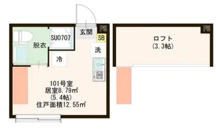ハーモニーテラス関町南【1階】の間取り