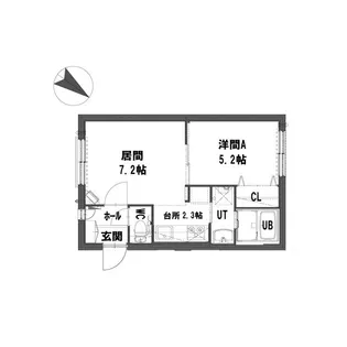 グランメール琴似【3階】の間取り