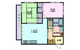 グリーン・フィールド【3階】の間取り