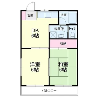 ウイング高丘I【2階】の間取り