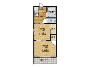 TENSHIN 爛【2階】の間取り