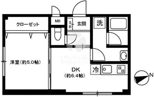 グリーンコート高円寺【1階】の間取り