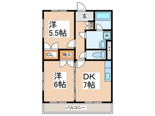 ミルヴェール【4階】の間取り