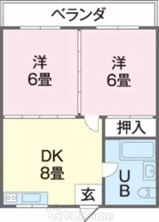 コーポ長田【3階】の間取り