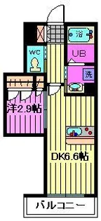 クレア美園【3階】の間取り