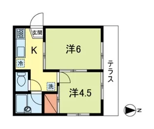 ドウェル リラ【1階】の間取り