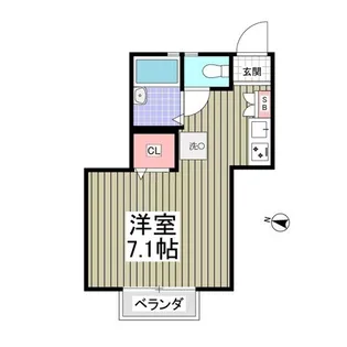 エクセレント三ツ沢A棟【1階】の間取り