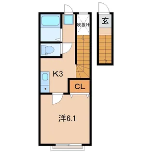 メゾン・ド・ATYS A【2階】の間取り