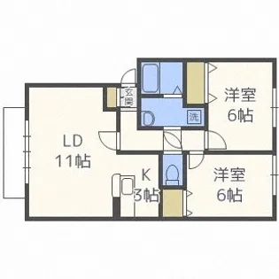 デイジーコート【1階】の間取り