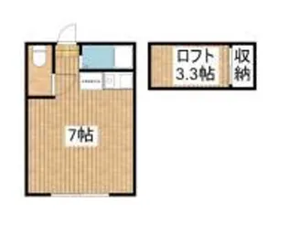 ココパームス【2階】の間取り