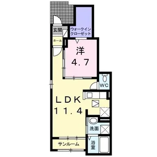 リバーサイドガーデン サウス【1階】の間取り