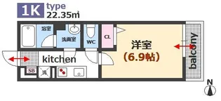 La Soiree Ujina【1階】の間取り