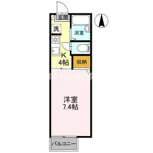 コーポ・平和【1階】の間取り