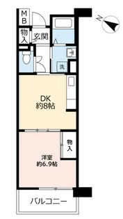 URルネシティ脇浜町第2【3階】の間取り