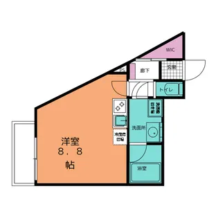 D APARTMENT NAKANOGO C【1階】の間取り