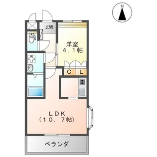 サンコート【2階】の間取り