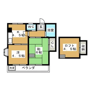 中延ハイツ【3階】の間取り