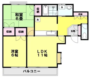 八丁堀ジェンシアン【1階】の間取り
