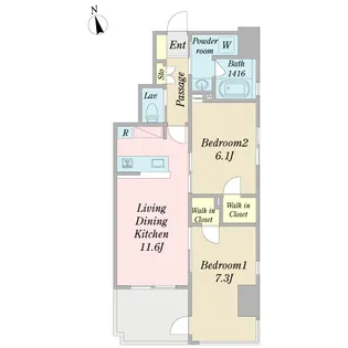 エル・ドール【5階】の間取り