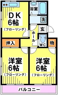 サンハイム新富【1階】の間取り