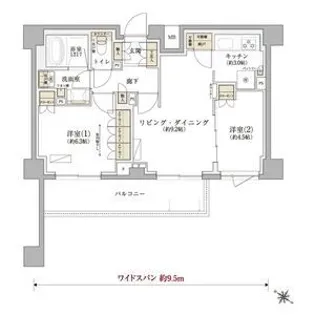 TENAS千歳船橋【1階】の間取り