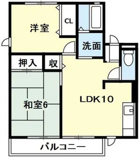 シティハイムレトア論田 2号棟【1階】の間取り