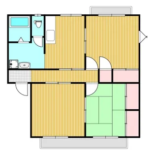 メゾンドールOKA A棟【2階】の間取り