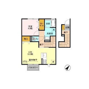 カーサイルフィオーレ【2階】の間取り