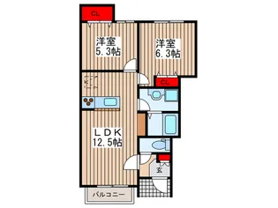 PARIOII【1階】の間取り