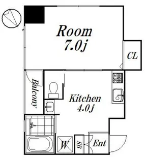 シャルム浜田山【2階】の間取り