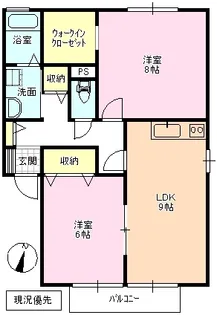 ブリックガーデン B棟【2階】の間取り