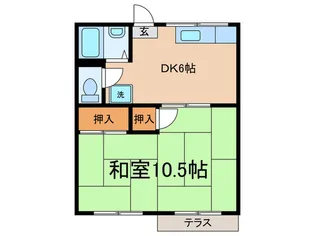 メルヘンハイツ 東園田【1階】の間取り