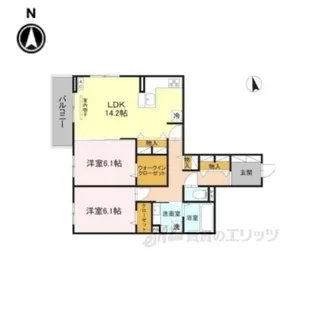 Fieldcourt【2階】の間取り