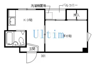 メゾンF【3階】の間取り