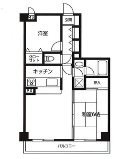 ダイアパレス茂原【4階】の間取り