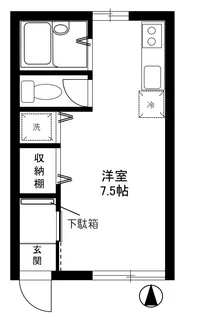 ソレイユ川崎【1階】の間取り