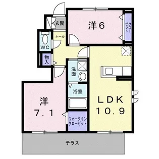 エクセレントグロースV【1階】の間取り