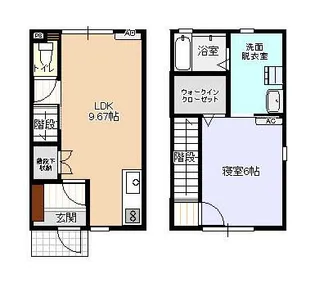 ビオラ上赤江A棟【2階】の間取り