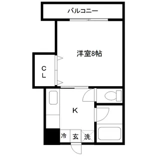 メゾン若林【3階】の間取り
