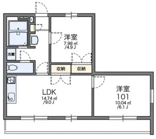 翼IV【1階】の間取り